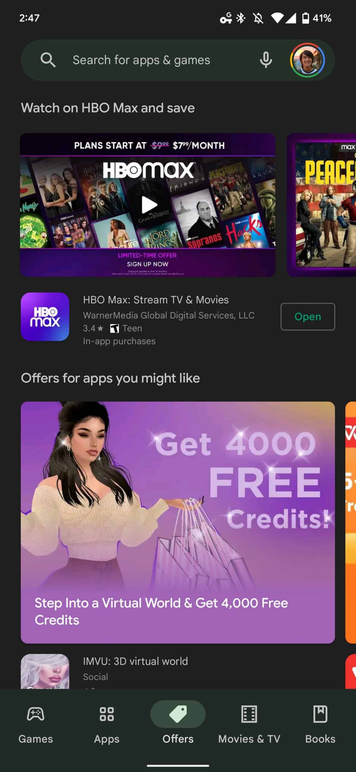 na playstore, Google Play Store ofertas