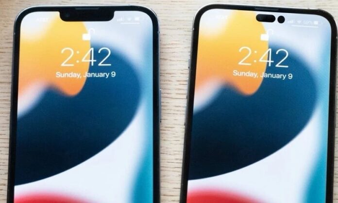 iPhone pontos coloridos