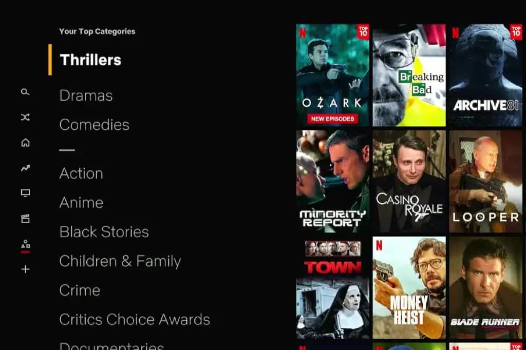 Códigos secretos permitem ver categorias escondidas da Netflix