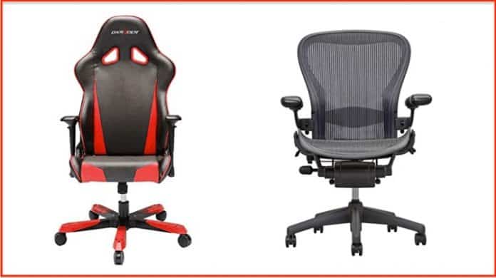 cadeira, gaming, ergonómica