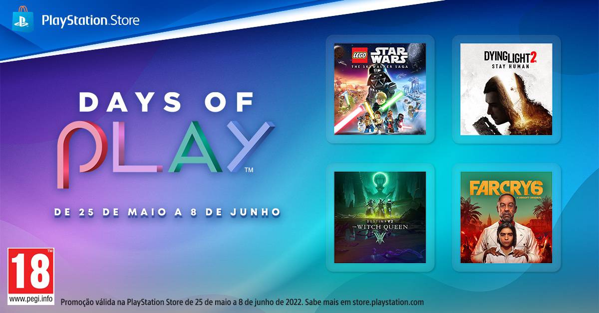 Days of Play na PlayStation Store e lojas com mega-descontos!