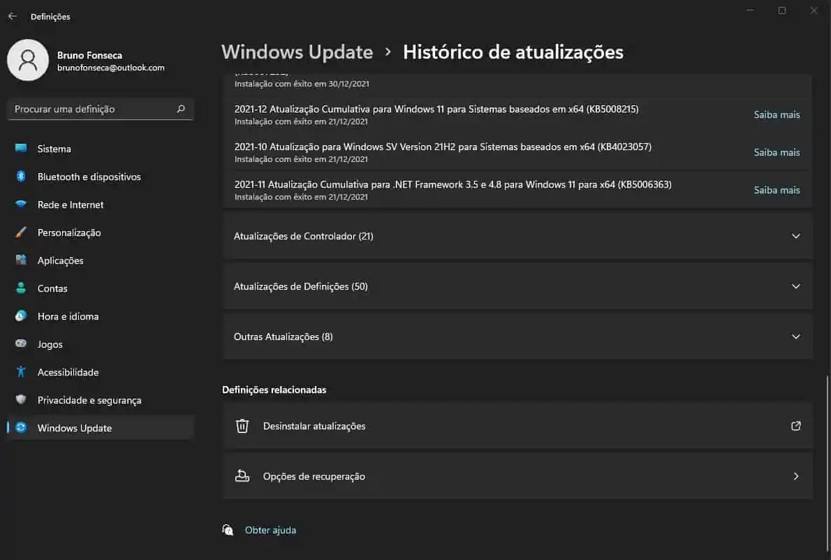 Windows: como reverter uma atualização com problemas