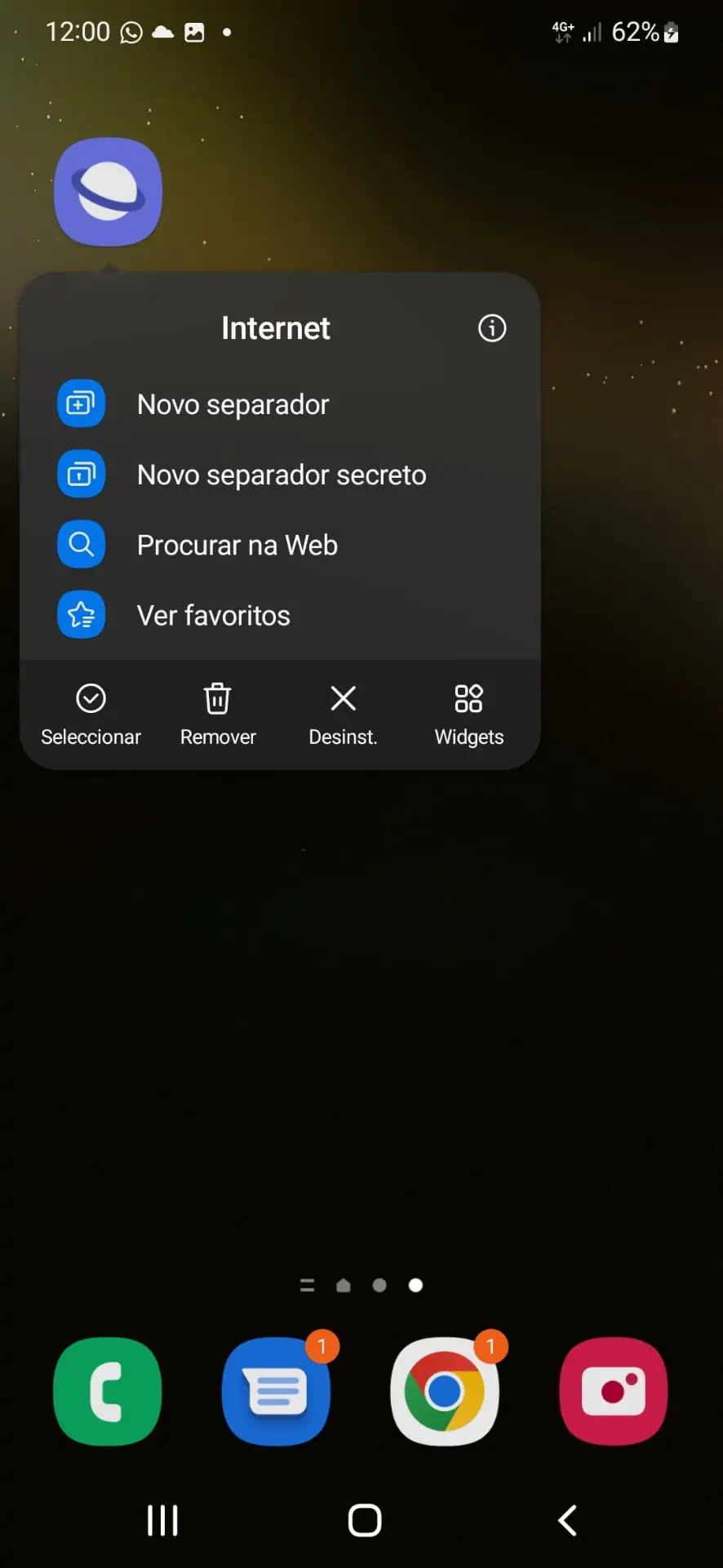 smartphone samsung atalhos, apps Samsung atalhos