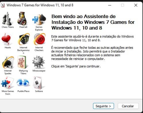 Jogos Clássicos do Windows 7 Download