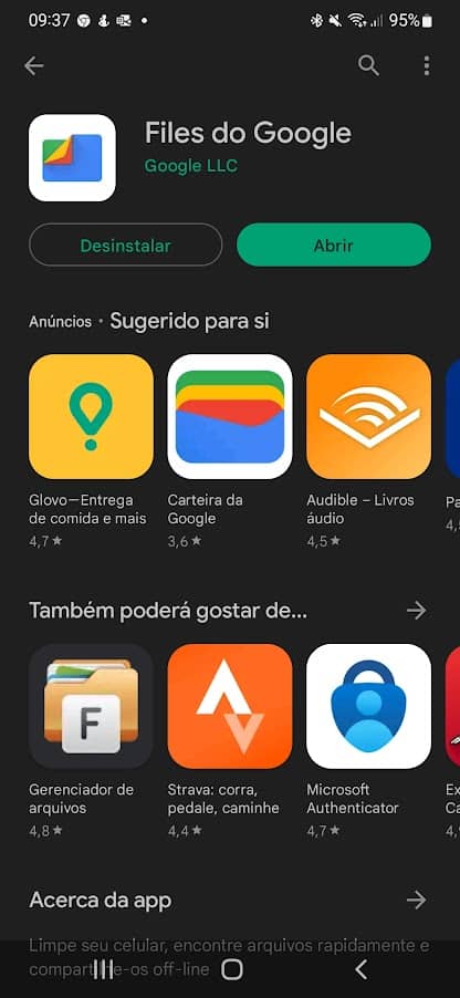 Android encontrar downloads smartphone