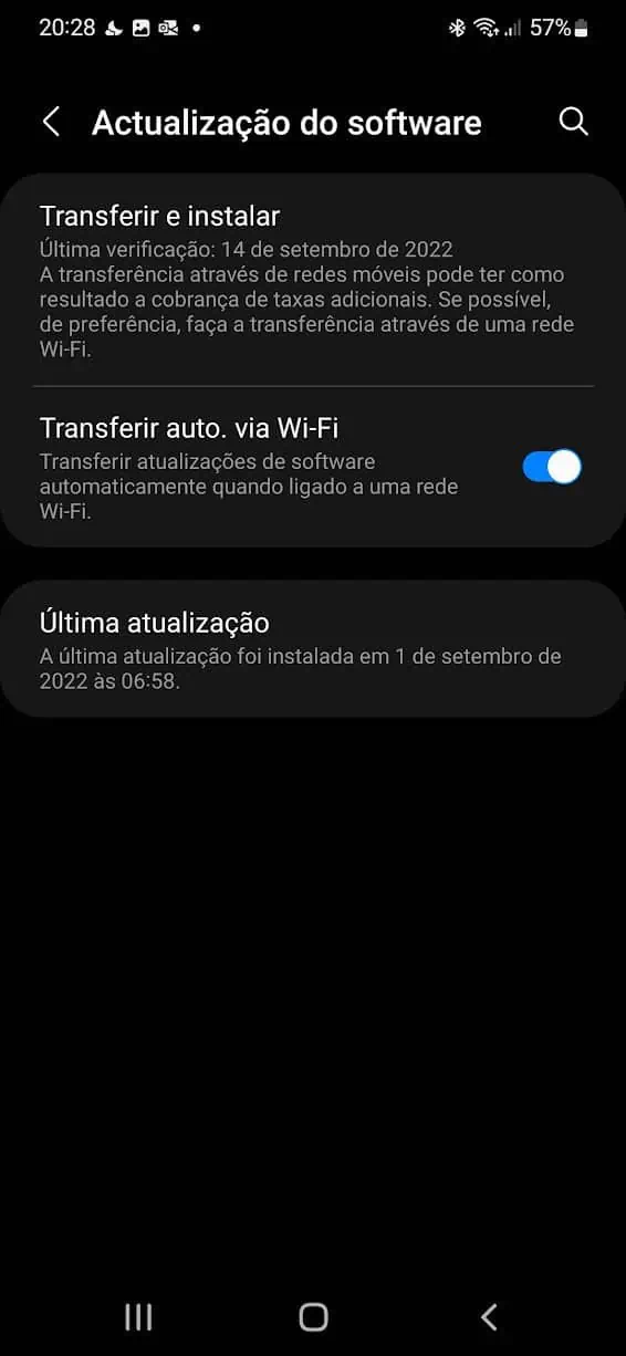 Samsung Galaxy apps falhar