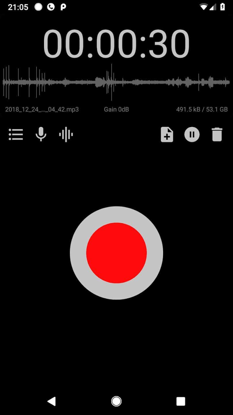 Android microfone smartphone