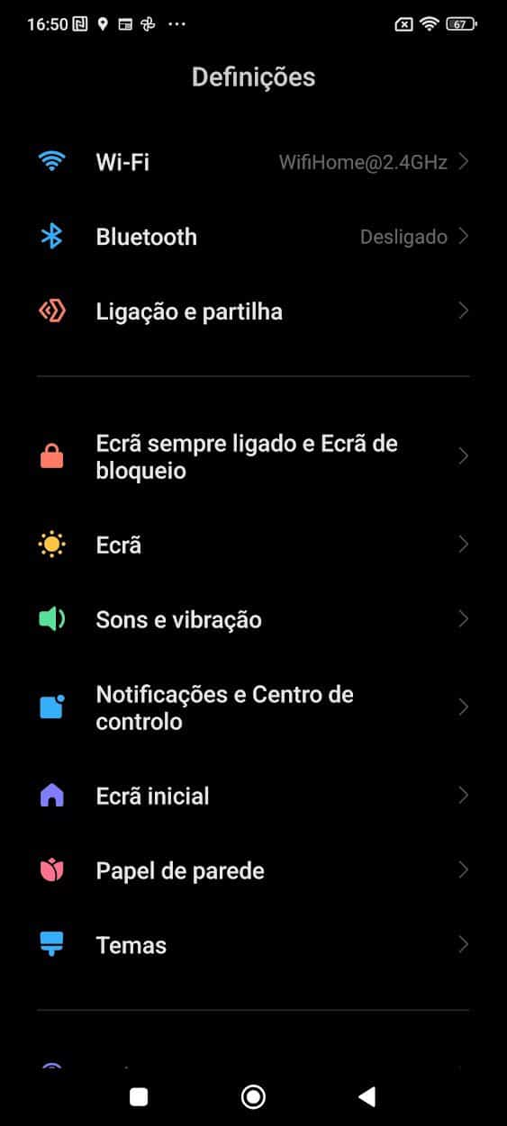 partilhar a internet xiaomi