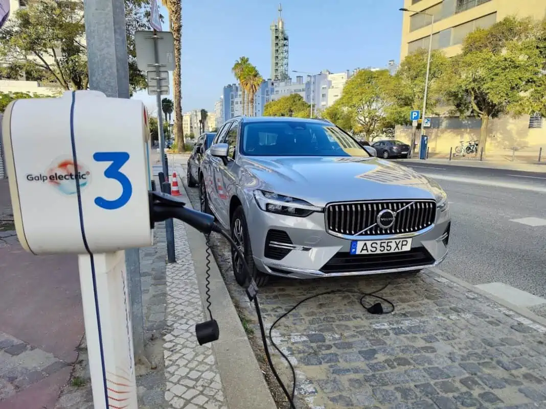 posto, carro, elétrico, carregamento