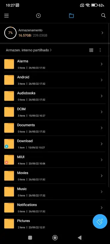 Smartphone Xiaomi: como utilizar o gestor de ficheiros