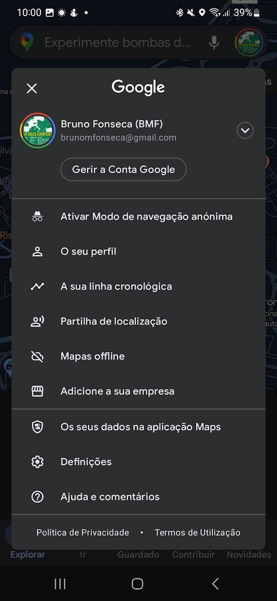 Google Maps-Aufzeichnung