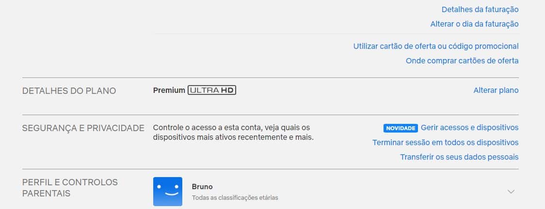 Netflix remover pessoas