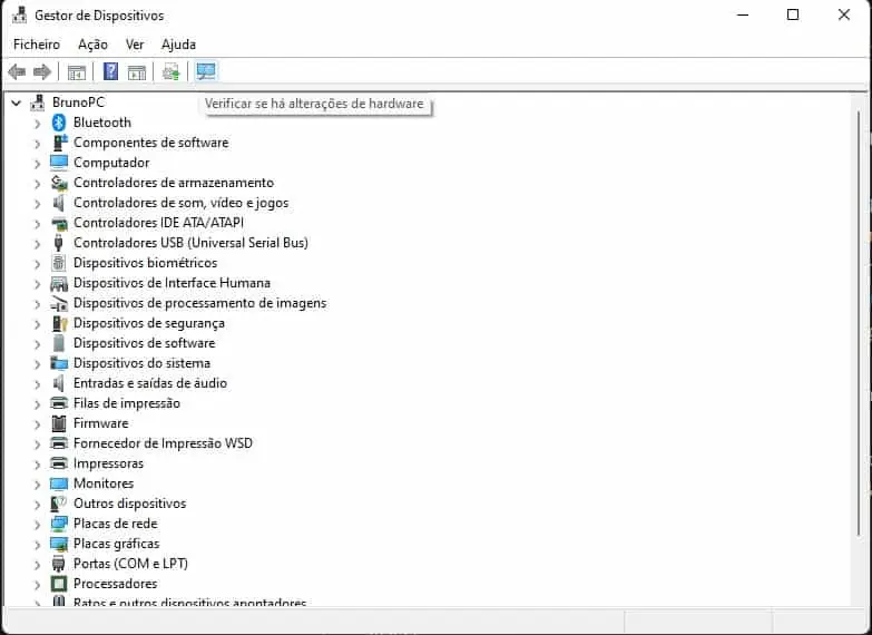 dispositivo usb não reconhecido