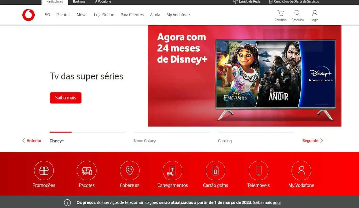 Fidelização de clientes vodafone