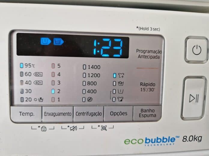 máquina de lavar mentir