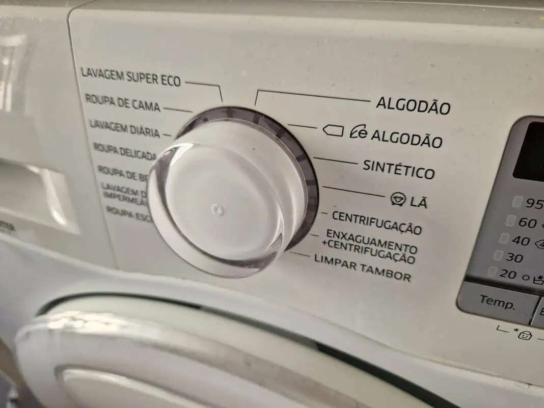 máquina de lavar dura