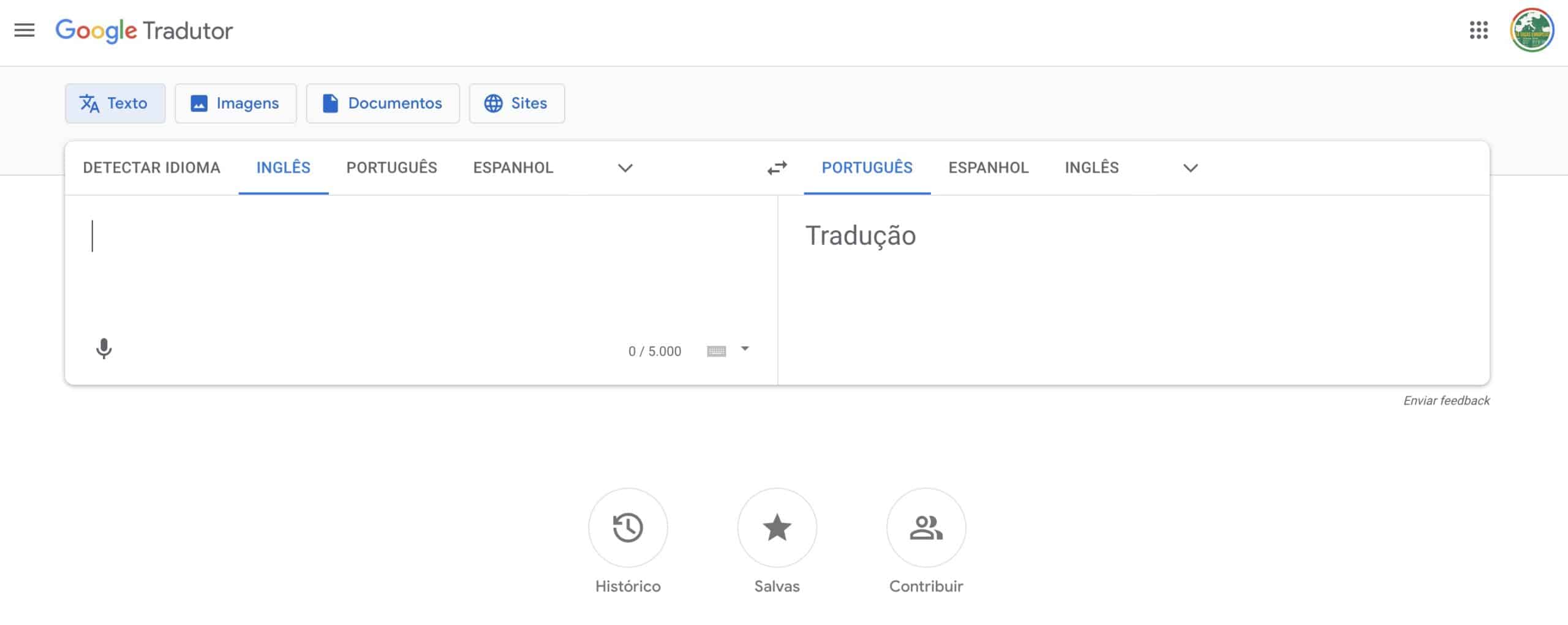 Google Tradutor - Ferramenta de tradução online