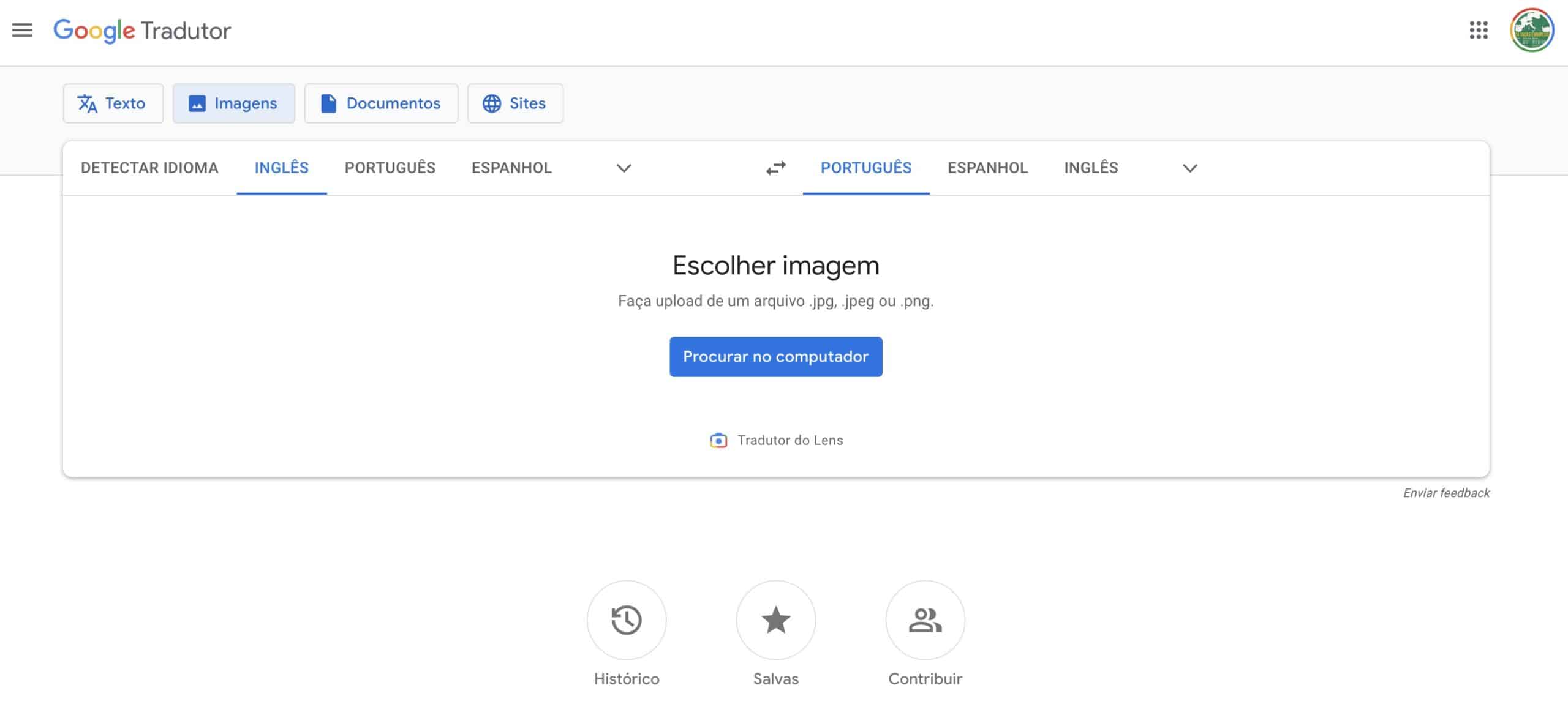 Novas funcionalidades do Google Tradutor - Inglês na Rede