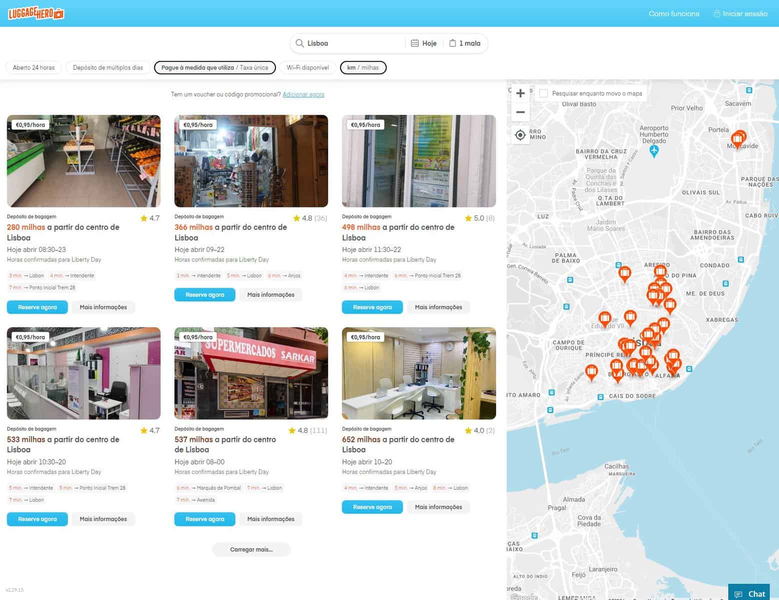 Visitar uma cidade? Veja onde pode deixar a sua bagagem!