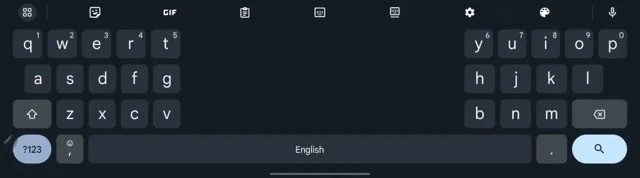 Nova versão do Gboard tablets