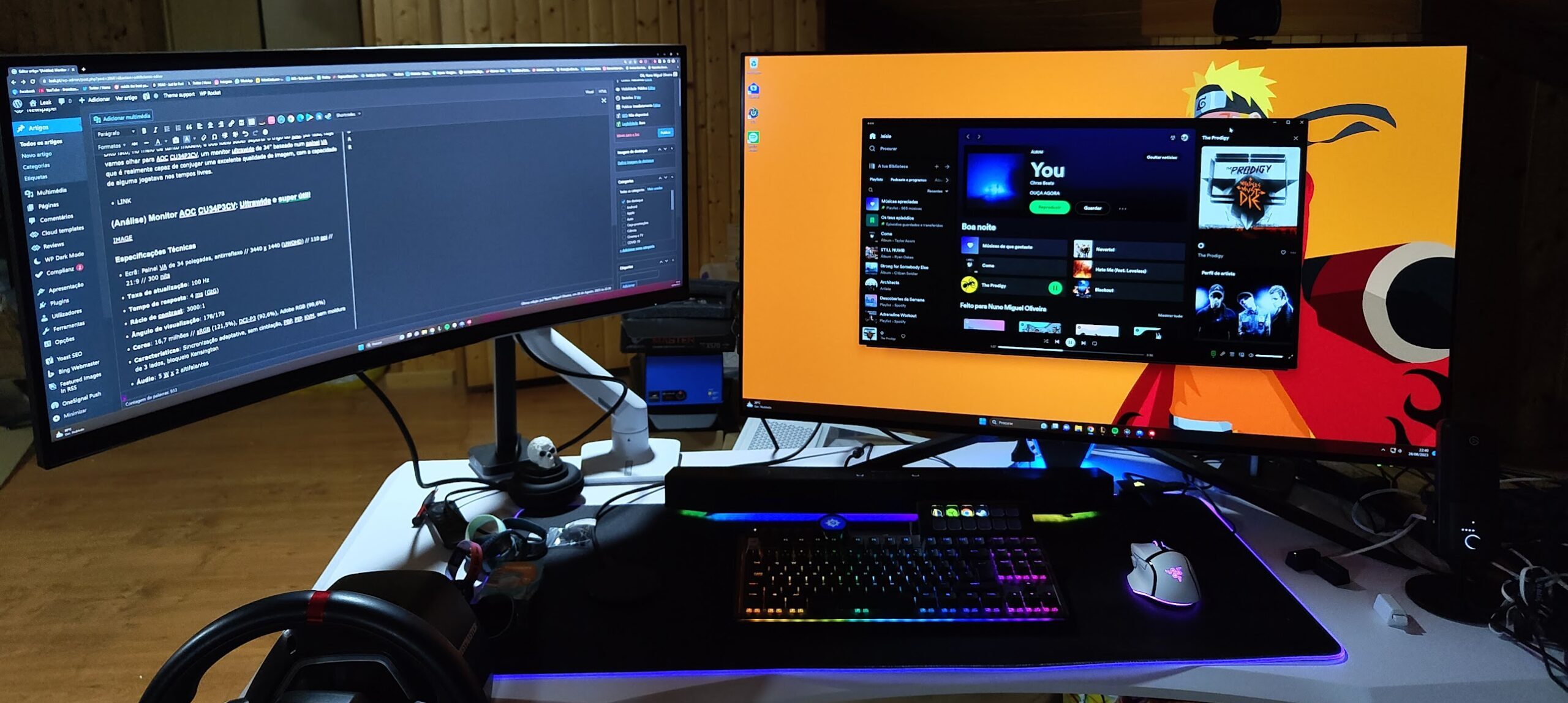 (Análise) Monitor AOC CU34P3CV: Ultrawide e super útil!