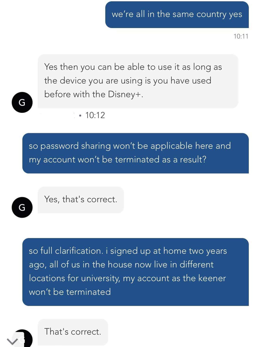 partilhar a conta Disney+