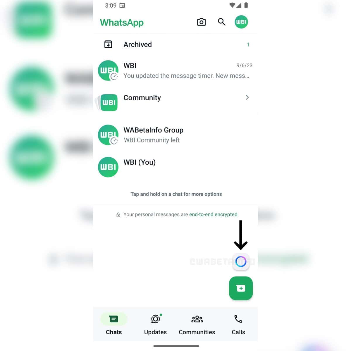 inteligência artificial no WhatsApp