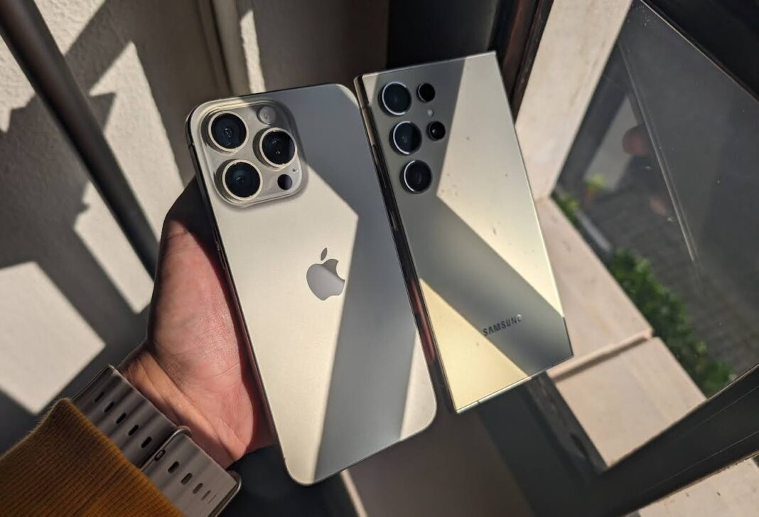 s24 ultra, iPhone, Samsung a Apple, iPhone Android seguros