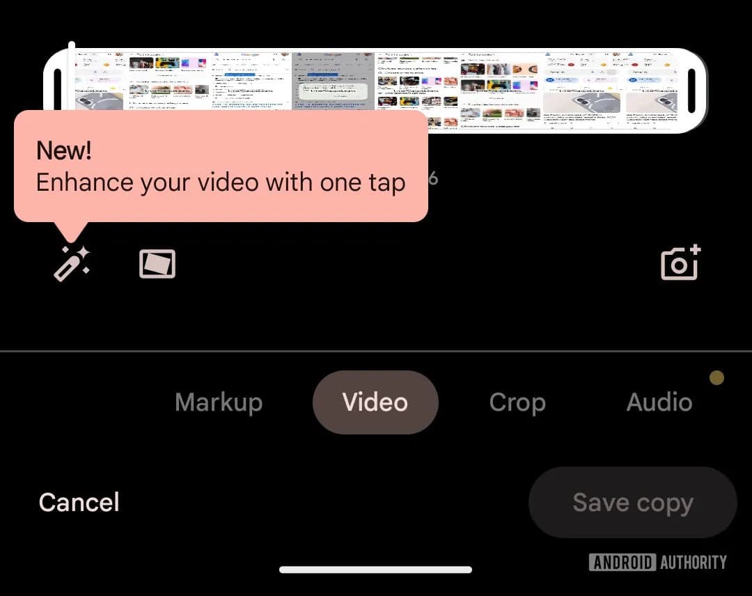 Google Fotos com edição de vídeo
