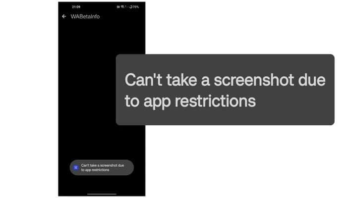 WhatsApp screenshots