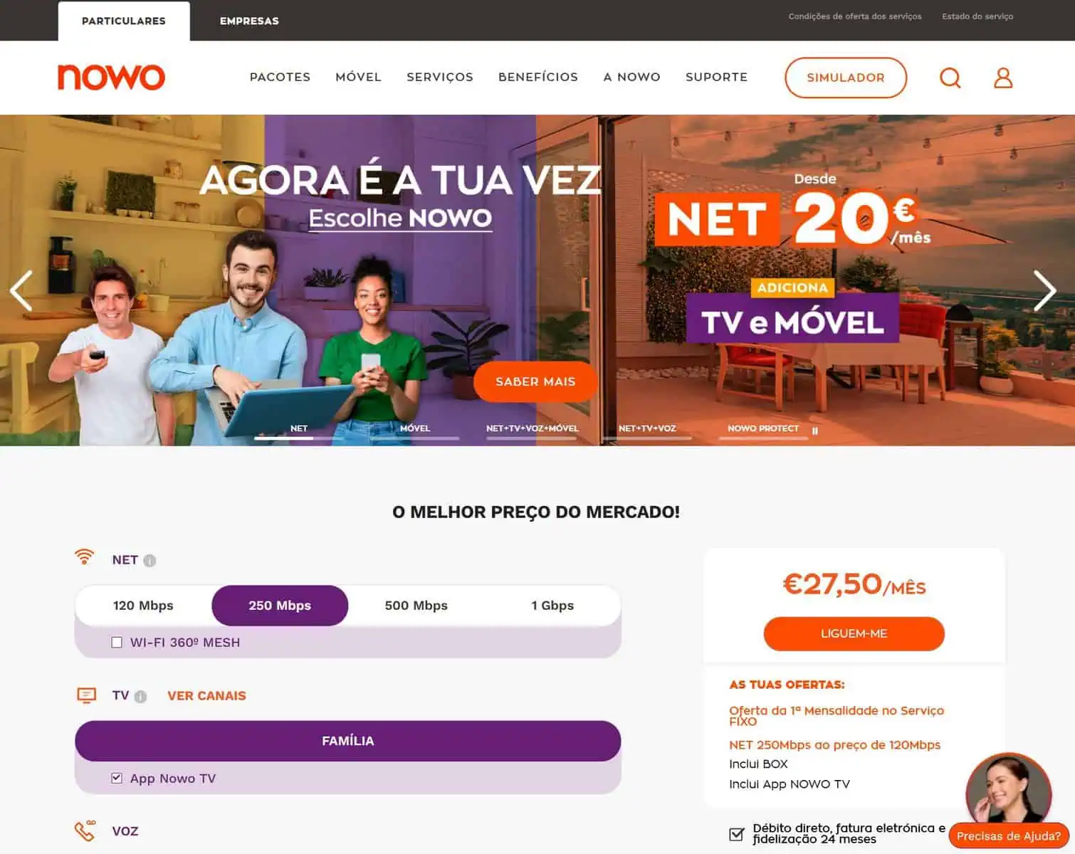 operador de telecomunicações mais barato