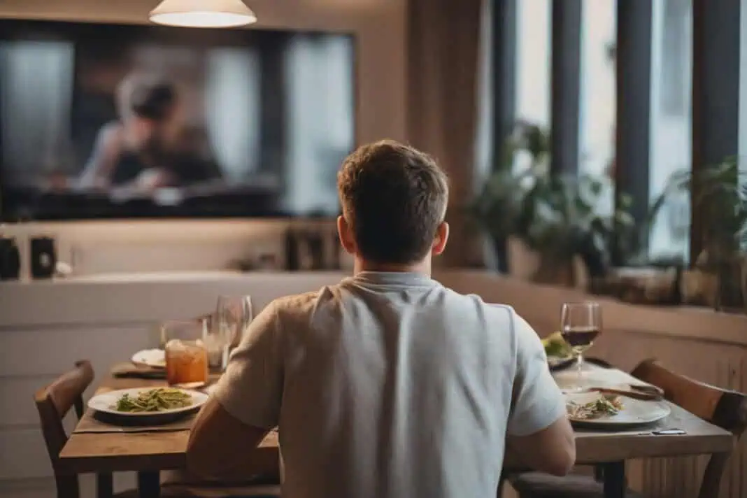 comer em frente à TV, tv, streaming, iptv