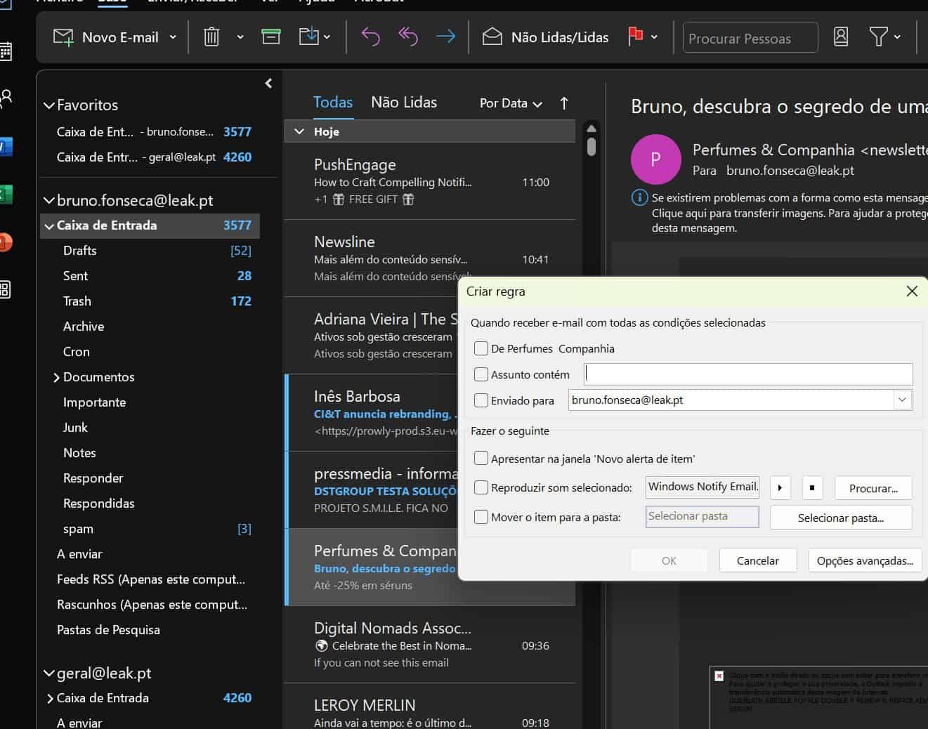 como organizar o outlook e ficar com a caixa de entrada limpa