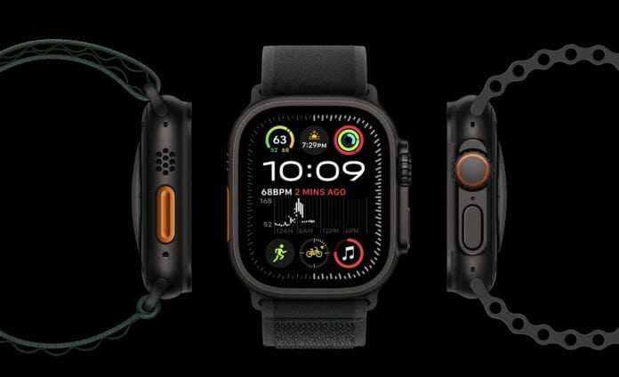 apple watch ultra 2 em titânio preto acetinado