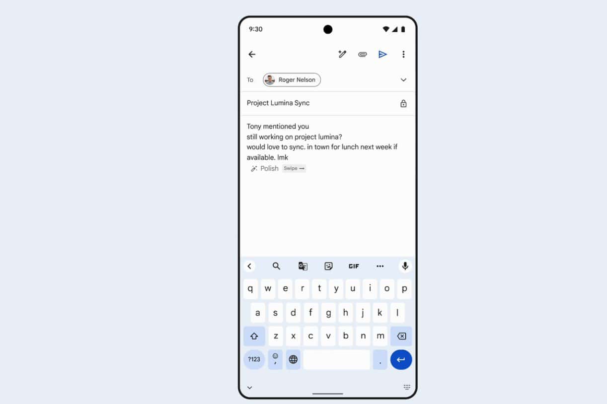 gmail vai polir tudo aquilo que escrever. veja como funciona