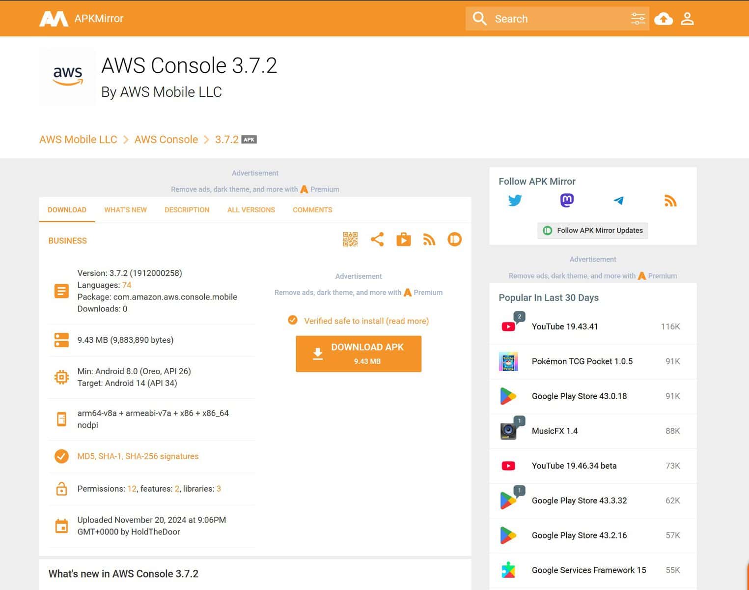 como instalar versões mais antigas de apps android