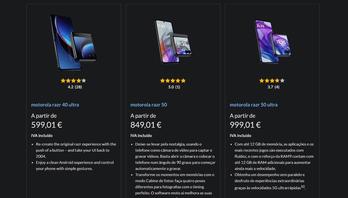 motorola já tem dobráveis a 599€ em portugal! motorola já tem dobráveis a 599€ em portugal!
