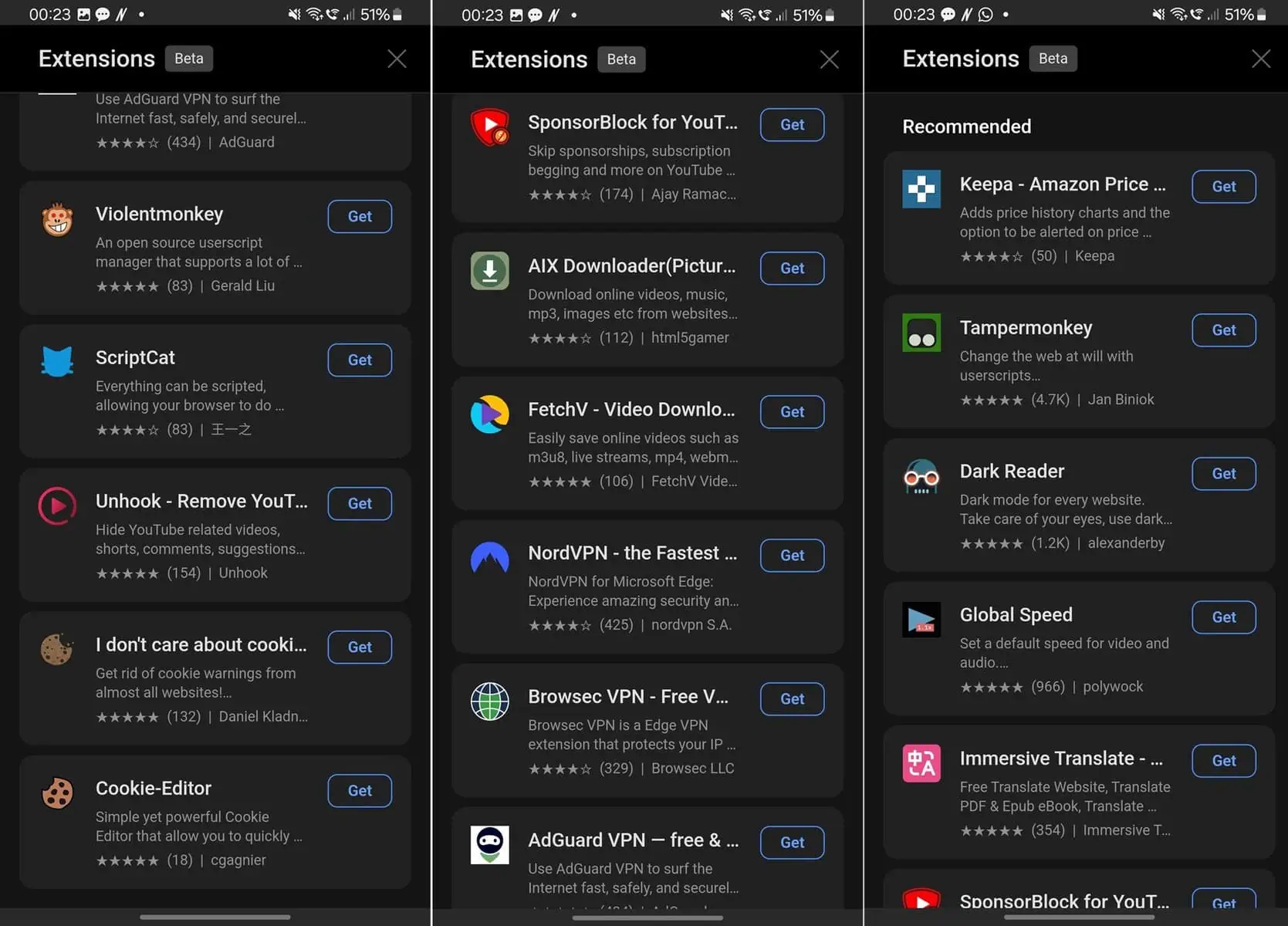 microsoft edge para android já tem novas extensões! veja