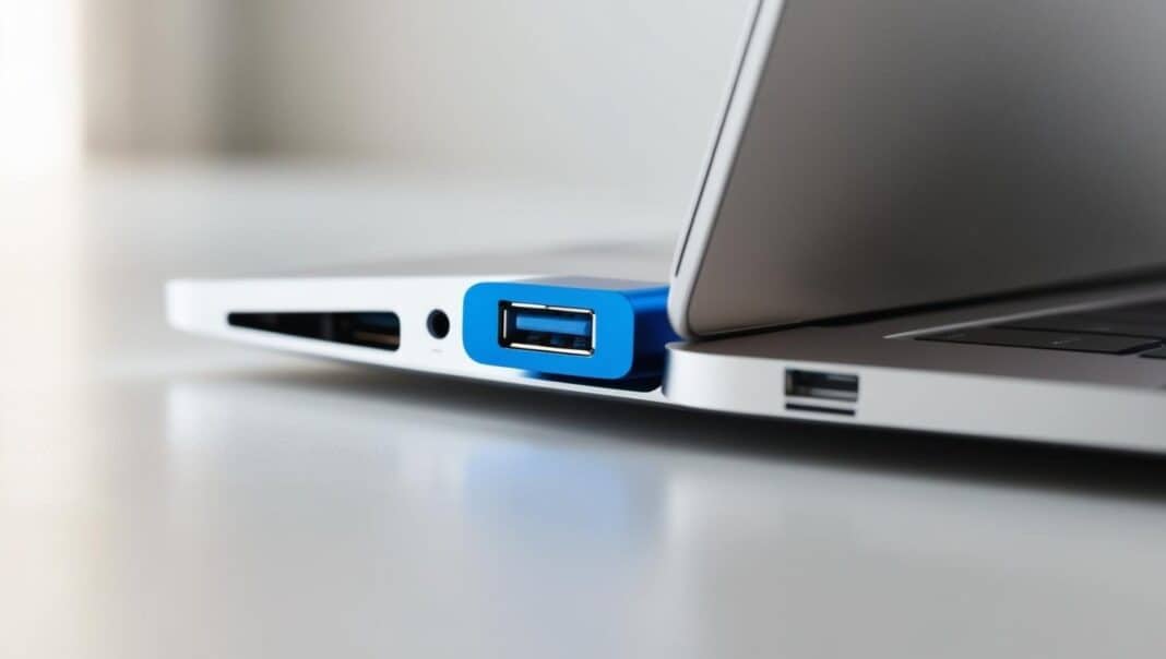 o que significa uma porta usb azul no seu computador?