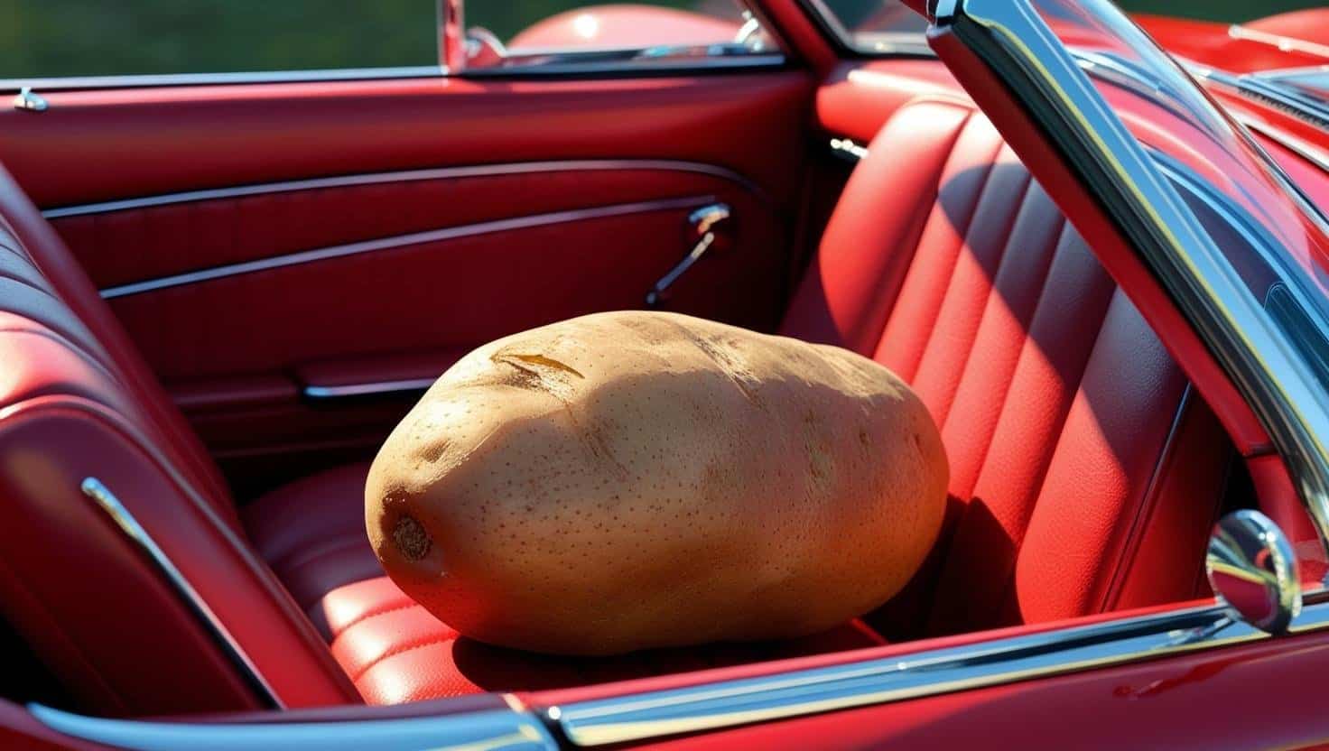 na próxima semana tem de andar com uma batata no carro!