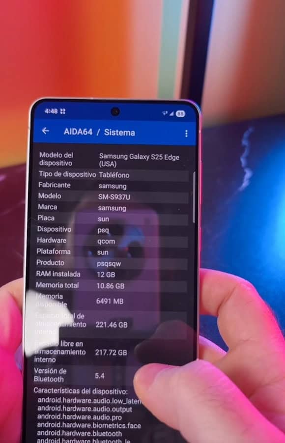 galaxy s25 edge voltou a aparecer na internet!