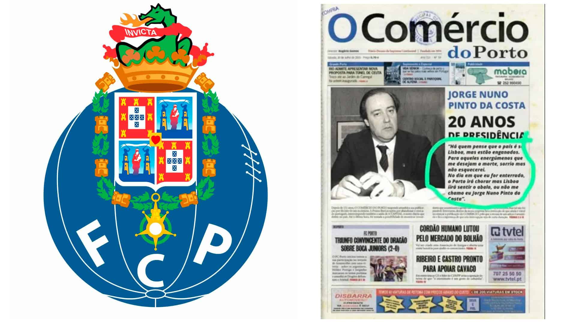 capa de pinto da costa no comércio do porto é verdadeira?