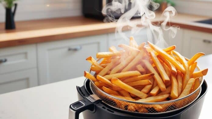 há um truque para a air fryer melhor que papel de alumínio! 