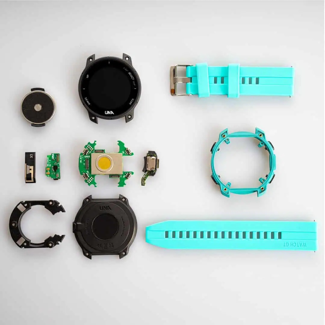 una watch: um smartwatch sustentável que parece um lego