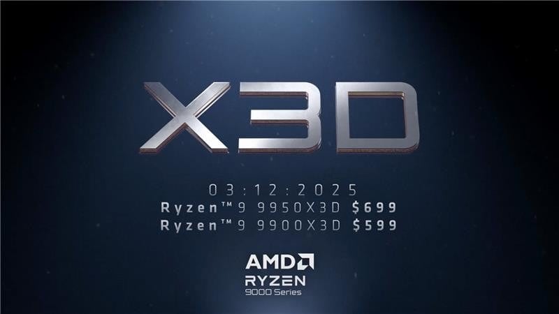 amd ryzen 9 9900x3d e 9950x3d chegam já na próxima semana!