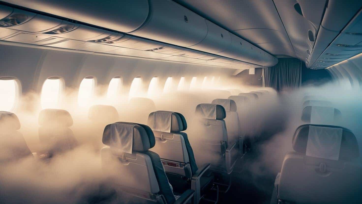 apareceu nevoeiro dentro do avião? saiba o que significa!