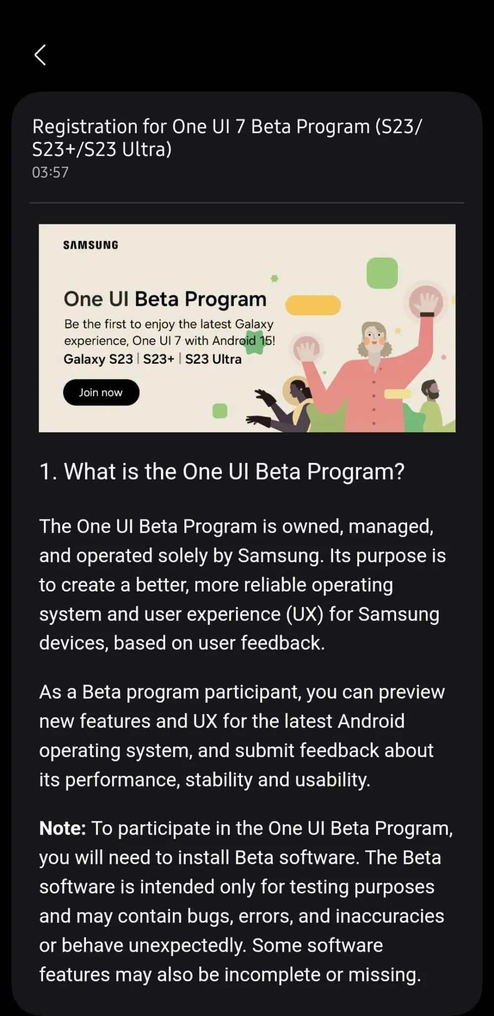 one ui 7 beta já chegou ao galaxy s23 em algumas regiões