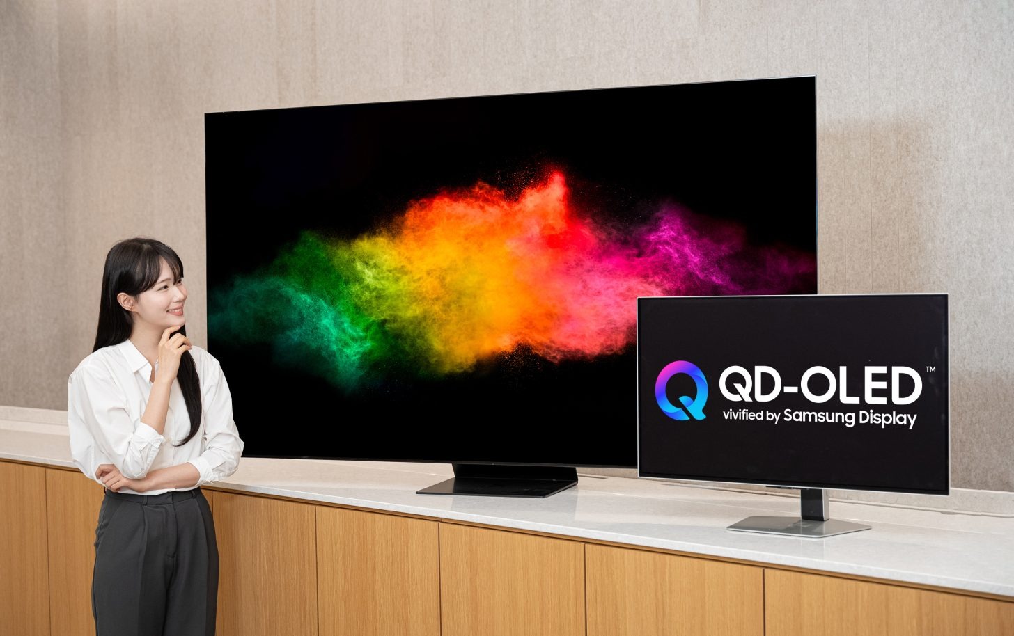 Samsung QD-OLED mudou. Um “Q” azul para destacar a diferença