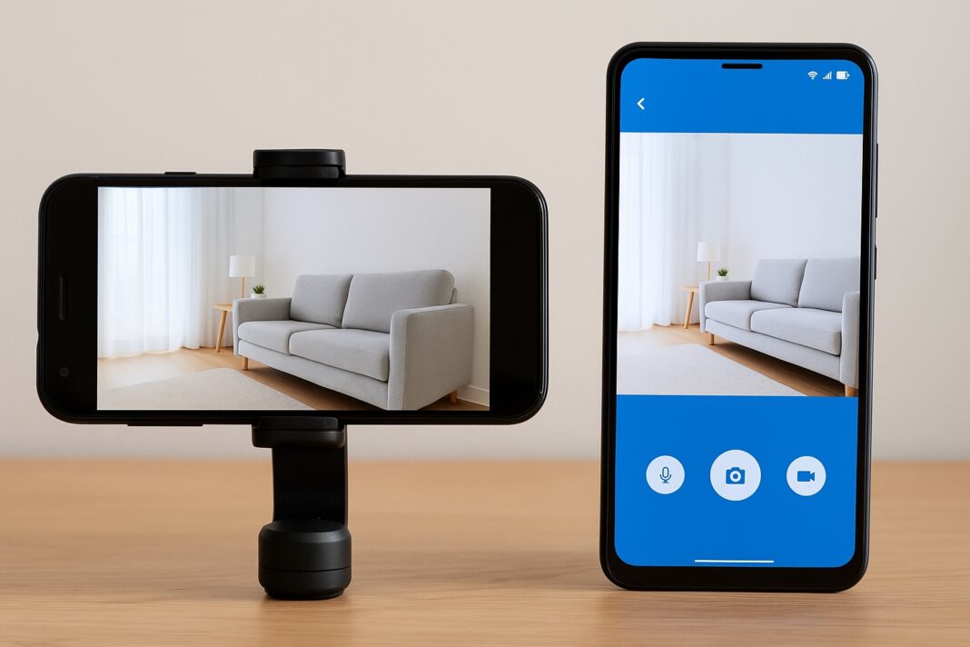 transforme o telemóvel na gaveta numa câmara de vigilância!