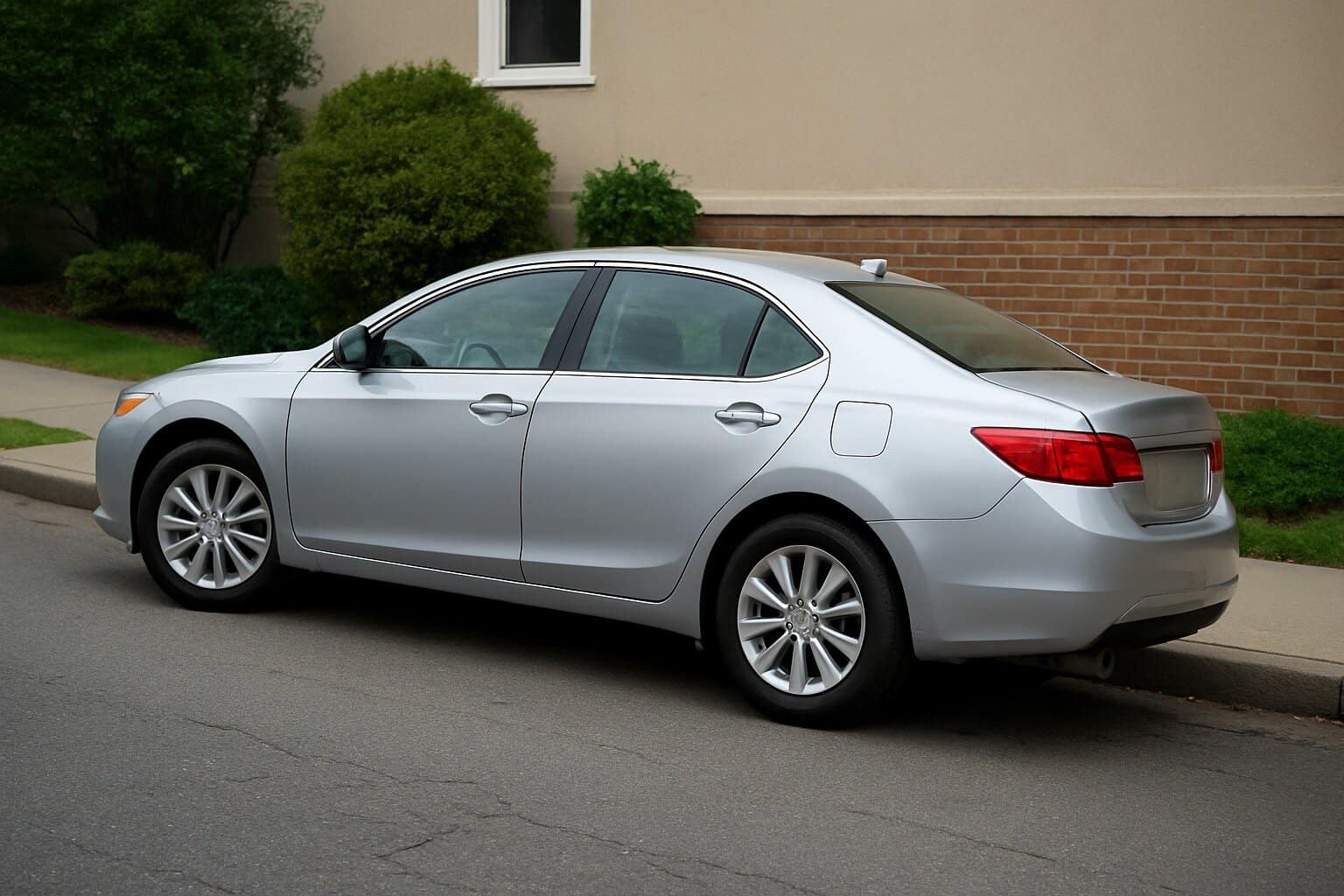 estacionar com as rodas direitas